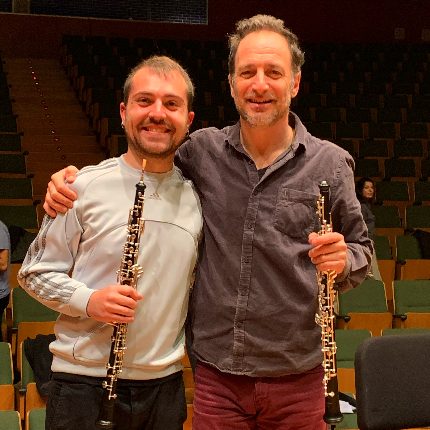 Los oboístas Raúl Casares y Dudu Carmel